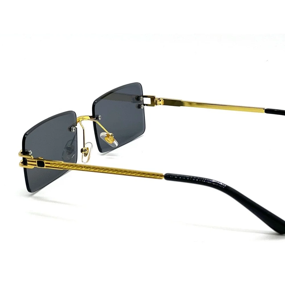 Men Sunglasses Dark Black Lens Outdoor Driving Diamond Cut Cholo Street‎ Trendy